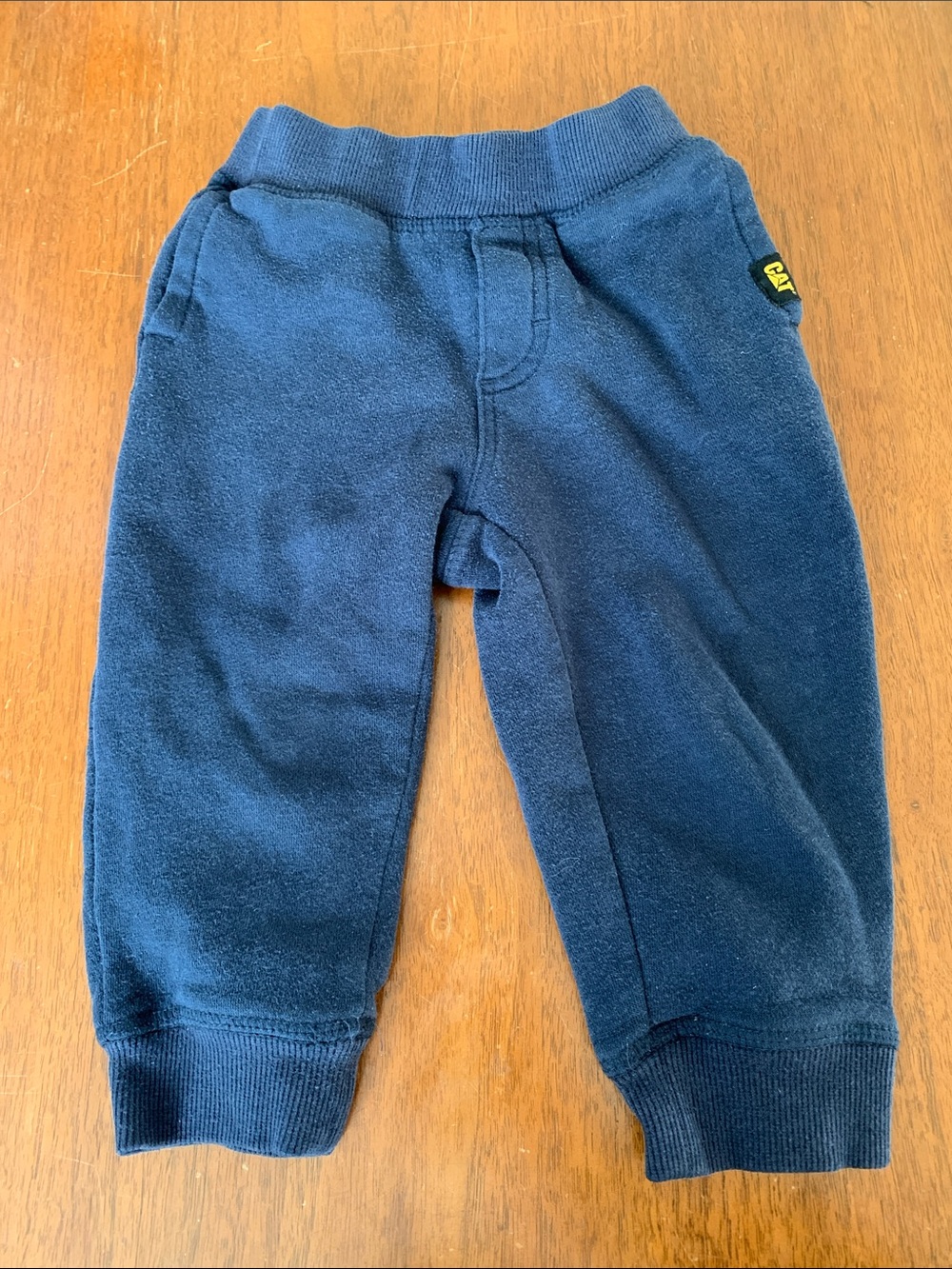 🍊5/$25 CAT Children's Navy Fleece Jogger Pants size 18m